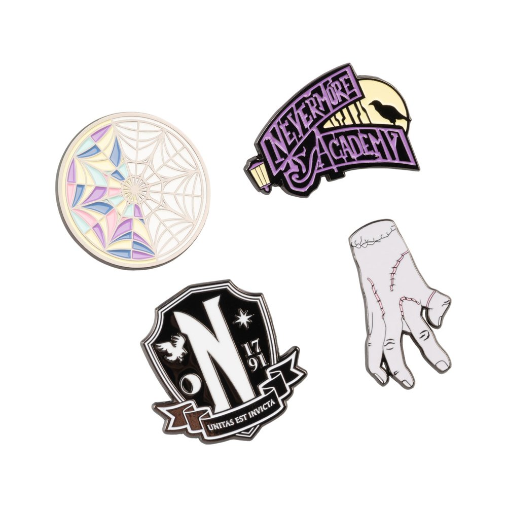 Grupo Erik Wednesday - Set Of 4 Button pin - Mehrfarben